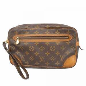 Louis Vuitton Monogram Marly Dragonne GM Clutch Bag M51825 Brown Men's